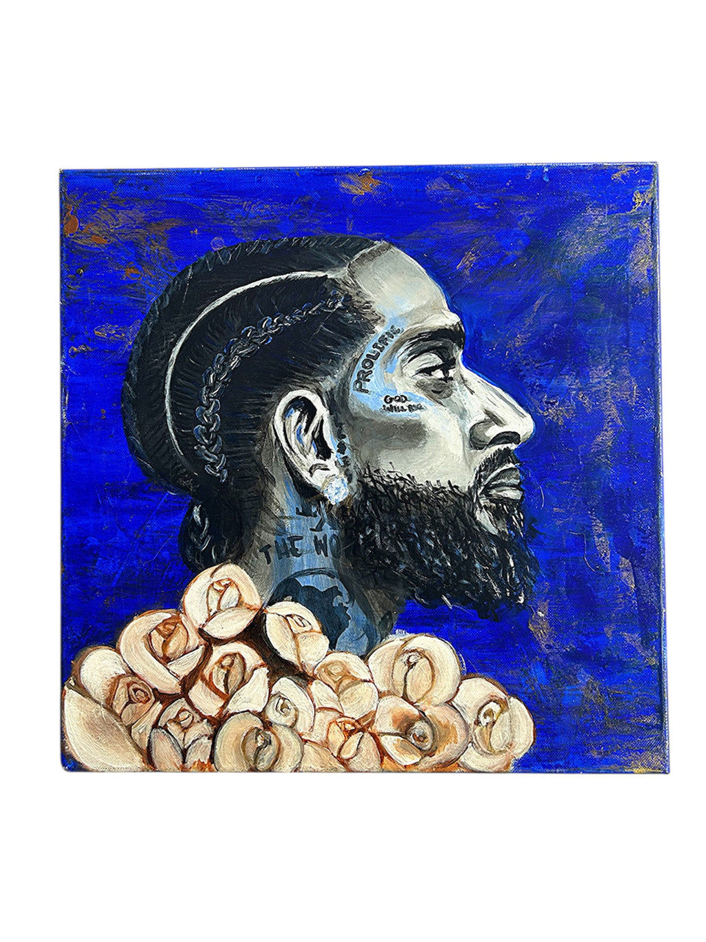 “The Marathon Continues” 14x14 Canvas by Farasha A.C.