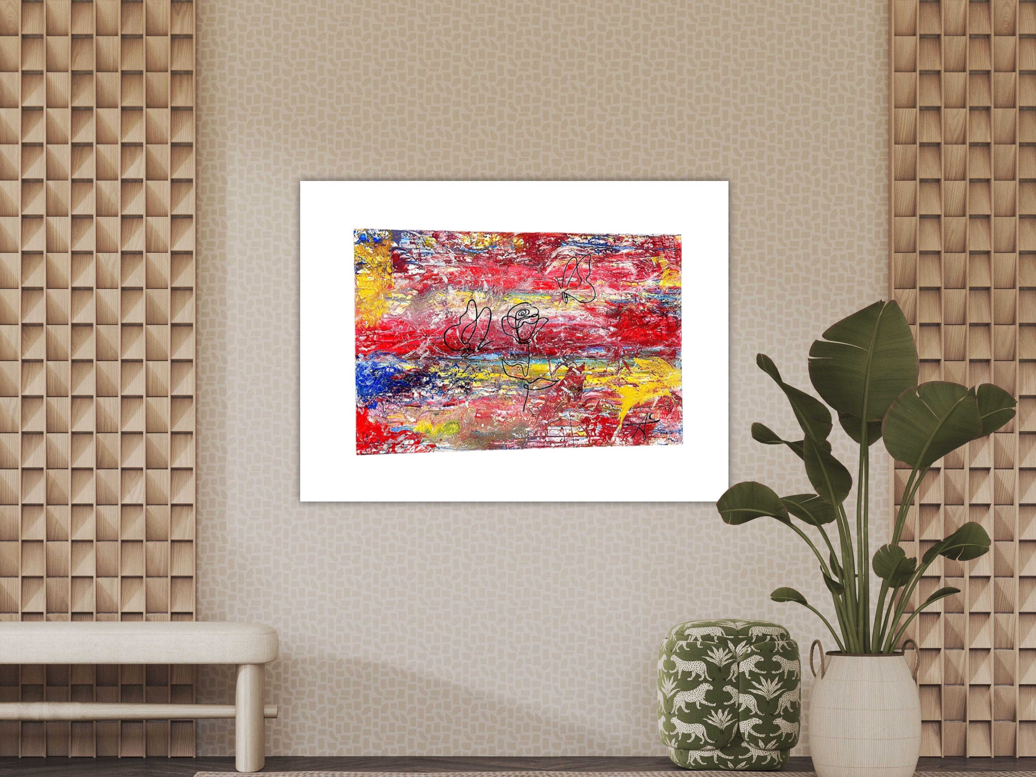 “Primary Pandering Petals” 24x36 Canvas by Farasha A.C.