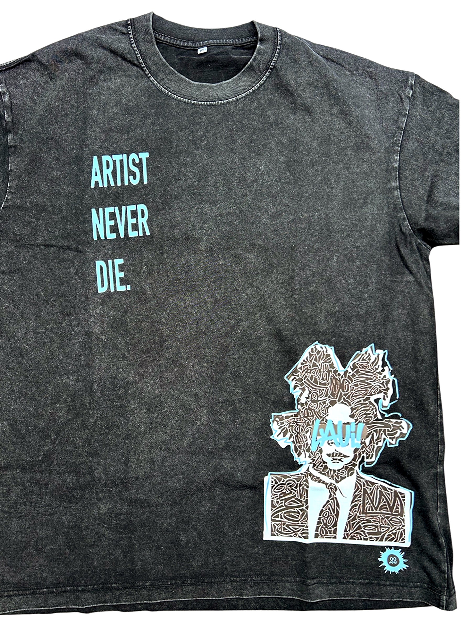 Artist Never Die Acid Wash T-Shirt